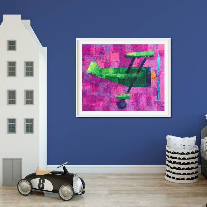 Estampado Viveiro de Avião Colorido por atacado de Baby Seal Studio