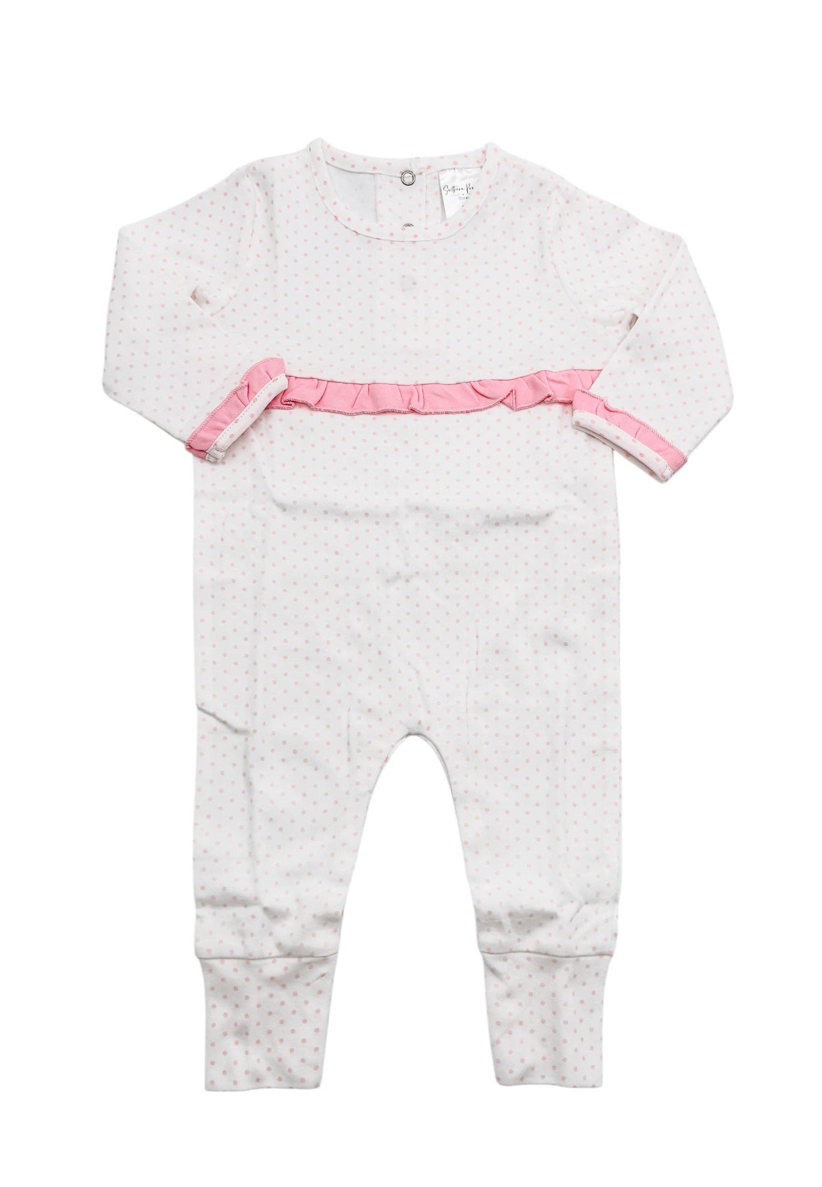 Southern Proper Blanks - Wholesale Jumpsuit - Baby - Romper - Bitty Dot LS0