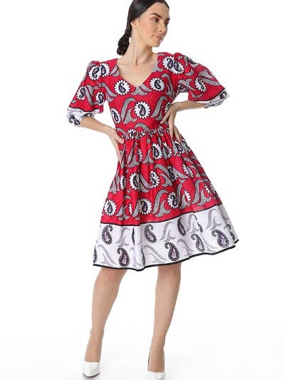 FLORAL MIDI DRESS for wholesale by Influx Brand