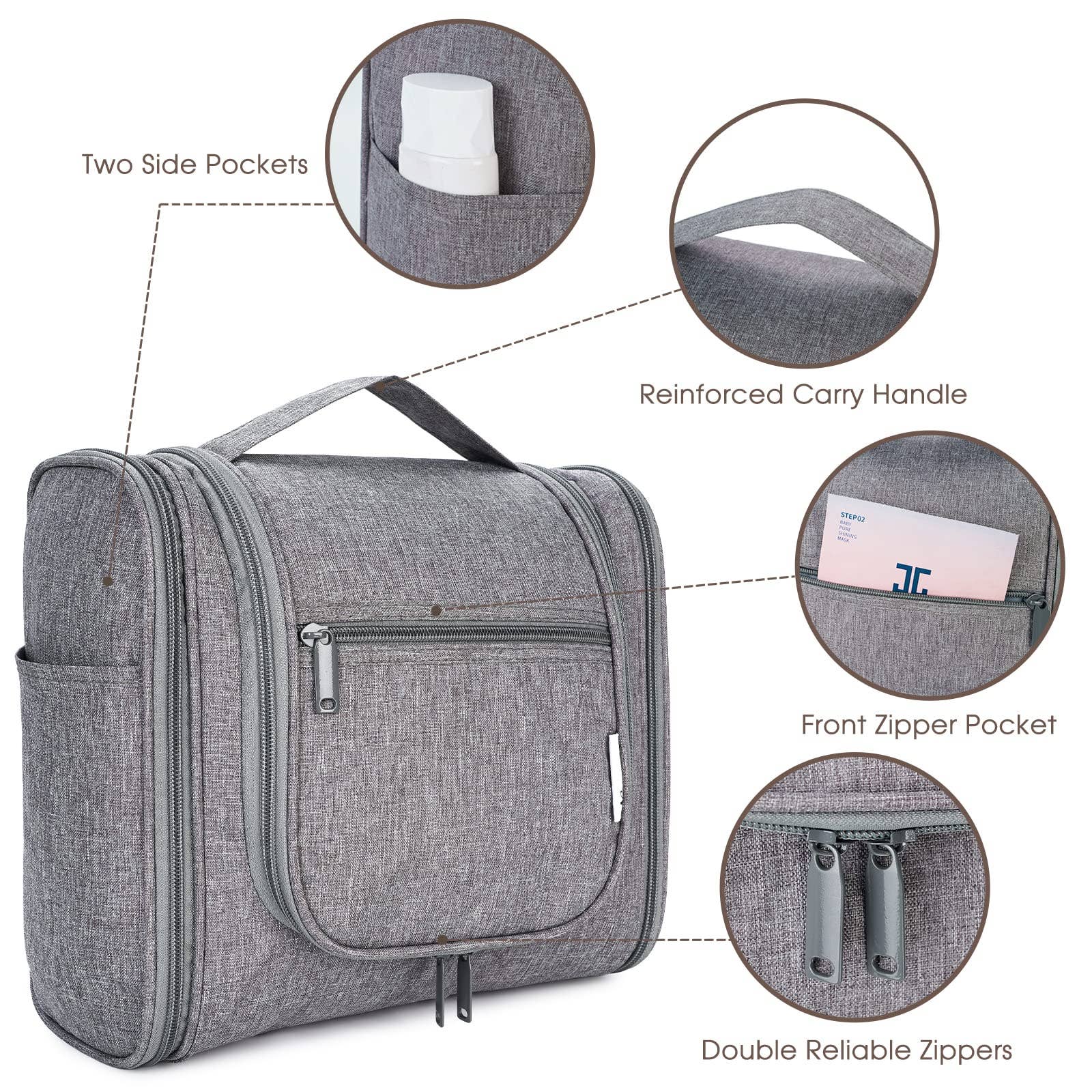 wandf - Wholesale Toiletry bag – women's - NW5126 Travel Toiletry Cosmetic Bag With Handle Women Gift47