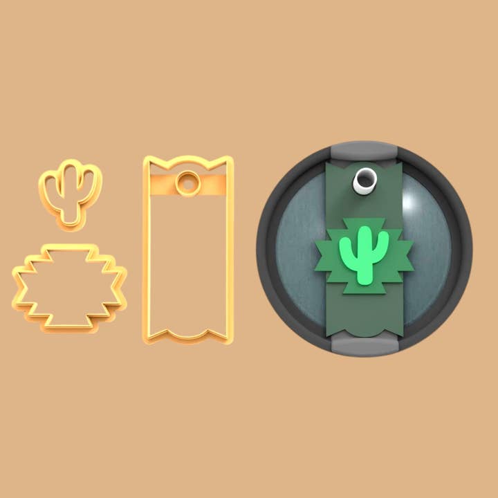 Western Cactus Stanley Topper Cutter for wholesale by Roussell Prints and Demand LLC