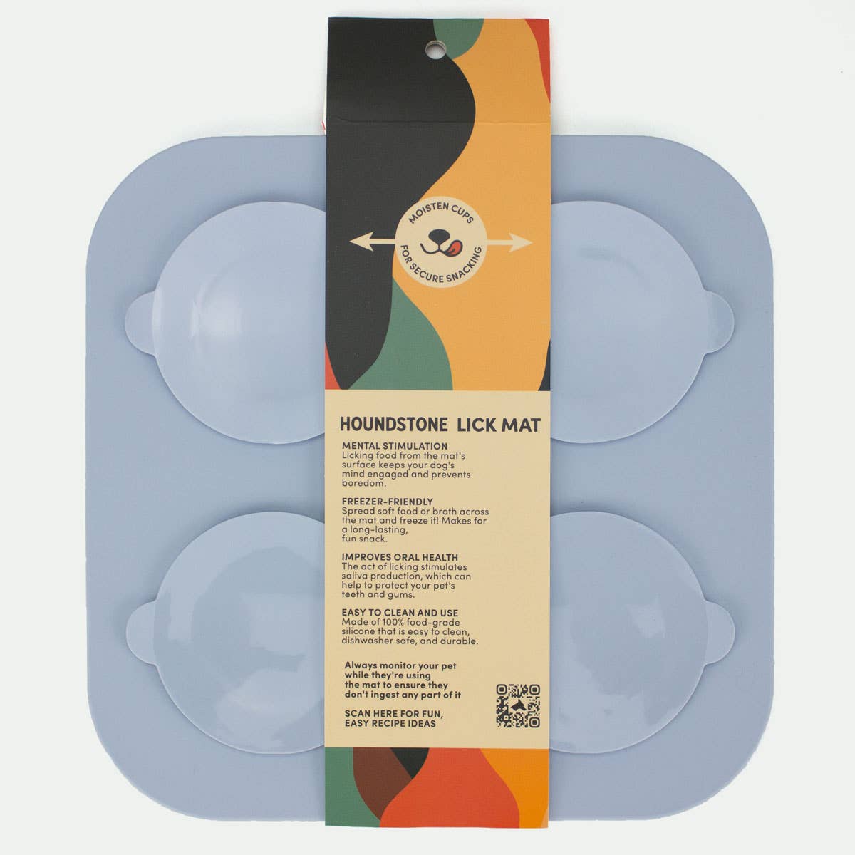 ADC Houndstone & Co. - Wholesale Pet Food Mat - Dog - Bundle & Save - Dog Lick Mats - (8 Blue, 8 Sage, 8 Rose)2