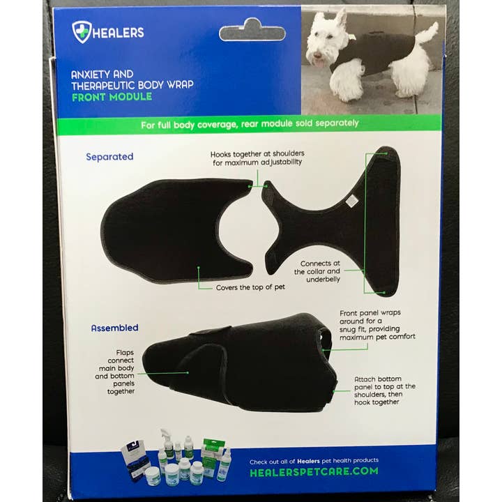 Healers PetCare - Wholesale Pet Coat - Dog - Healers Therapeutic & Anxiety Front Body Wrap6