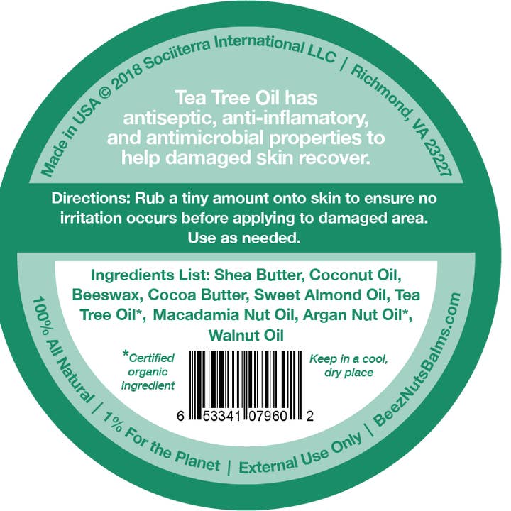 Beez Nuts Balms - Wholesale Healing salve/balm/cream - Organic Tea Tree Oil Balm2
