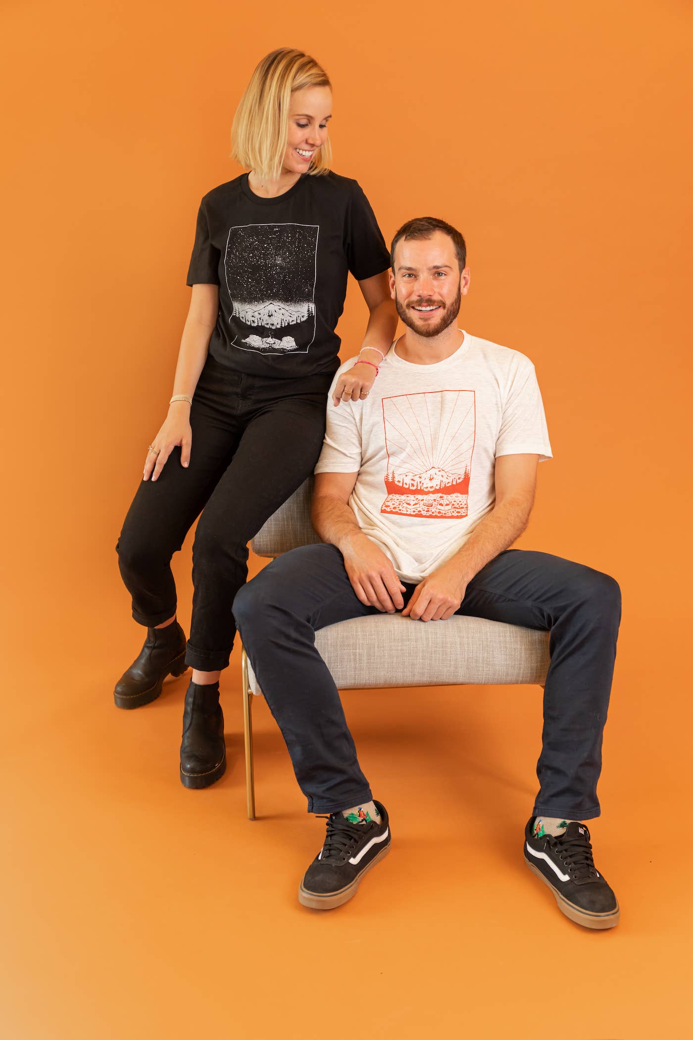 Moore Collection - Wholesale Screen Printed T-Shirt - Unisex - Night Tee2