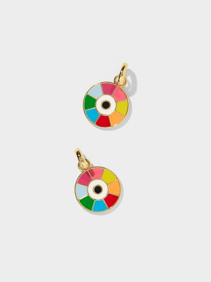 Rainbow Evil Eye Charm for wholesale by Allie + Bess