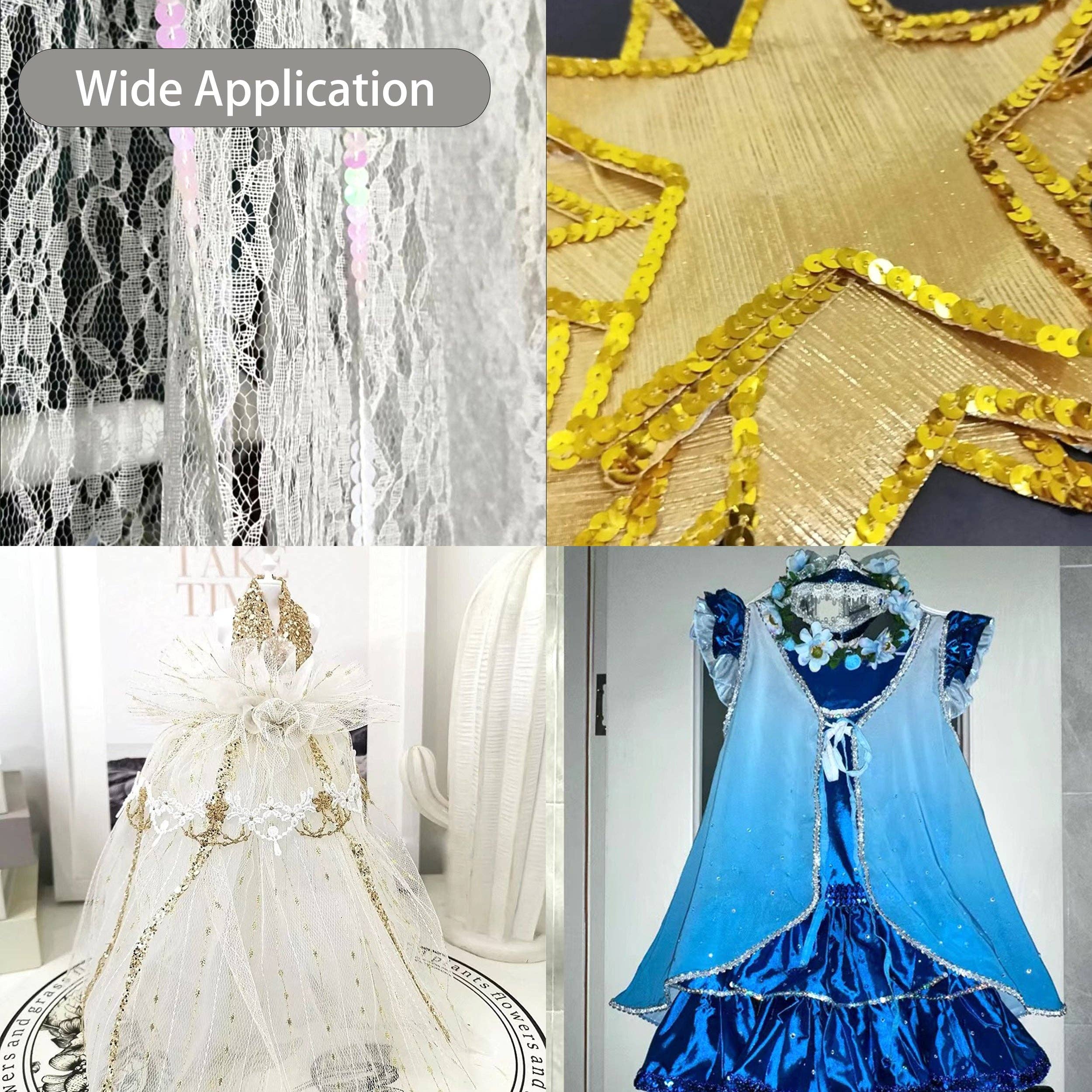 AK Brand - Wholesale Knutselbenodigdheden - Platte Paillettenstrook 4mm Metallic Paillettenband 180 meter14