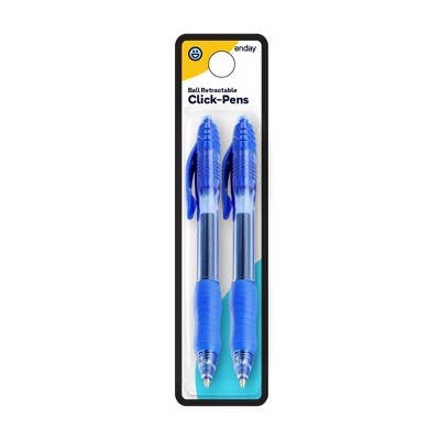 Ballpoint, Blue Color Grip Pen (2Pack) for wholesale by enday