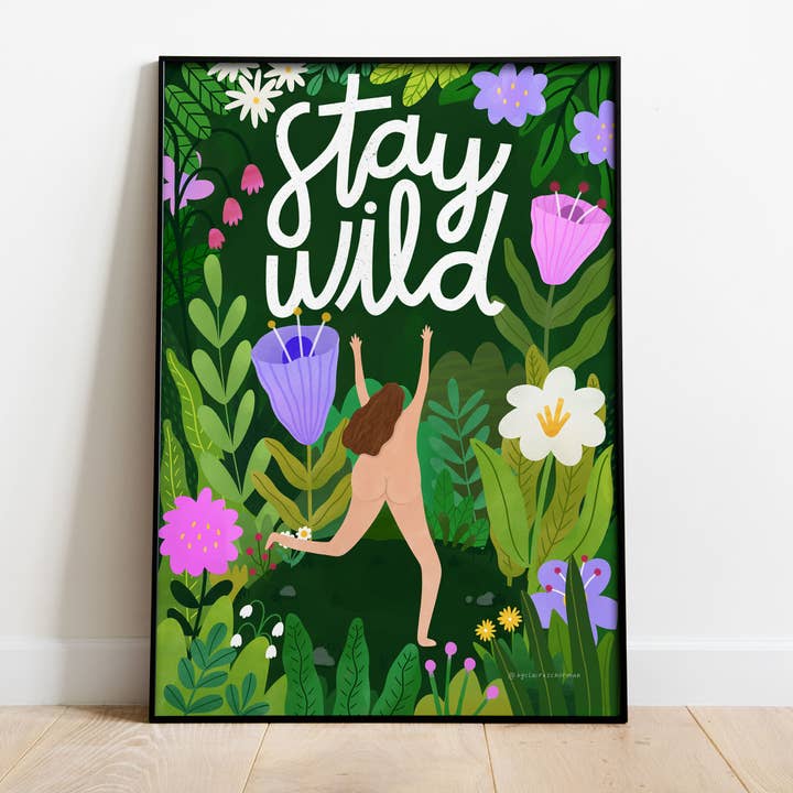 Håll dig vild - konsttryck för wholesale av By Claire Schorman