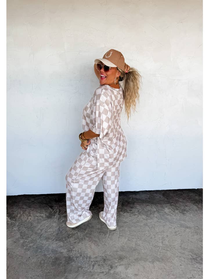 BLAKELEY - Wholesale Tunic - Women's - CHECK BABE SIDE SLIT TOP12