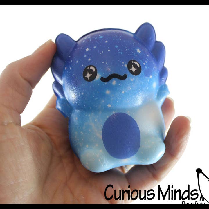 Curious Minds Toys – wholesale Squishy toy – Kids & Baby – 1 Small 3.25" Axolotl Slow Rise Squishy Toys - Memory Foam8