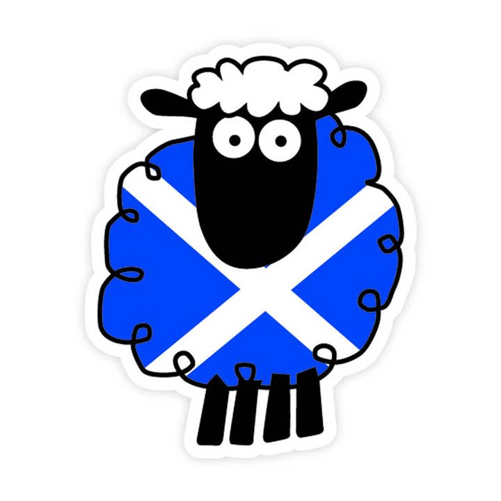 Scottish Saltire Sheep Sticker for wholesale by Eurostick