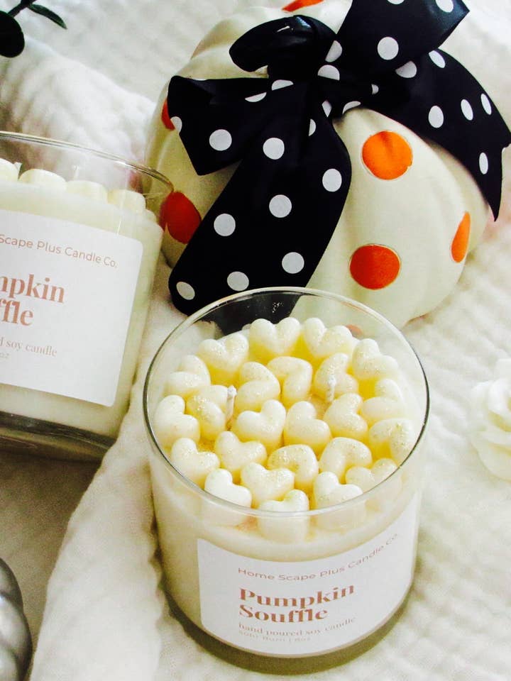 Sojawaskaars met sojawasharten, Pumpkin Souffle geur voor wholesale door Home Scape Plus