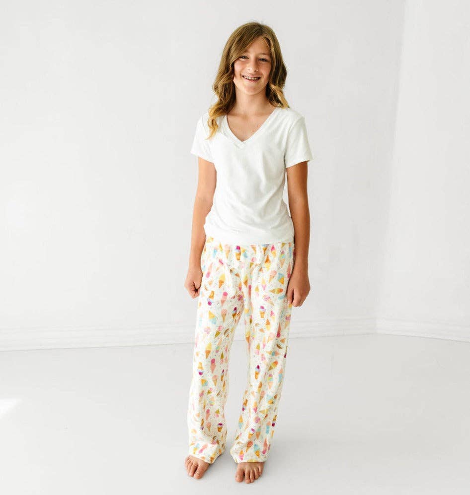 Macaron + Me - Wholesale Lounge Sweatpants/Joggers - Women's - Plush Pants-Ice Cream4