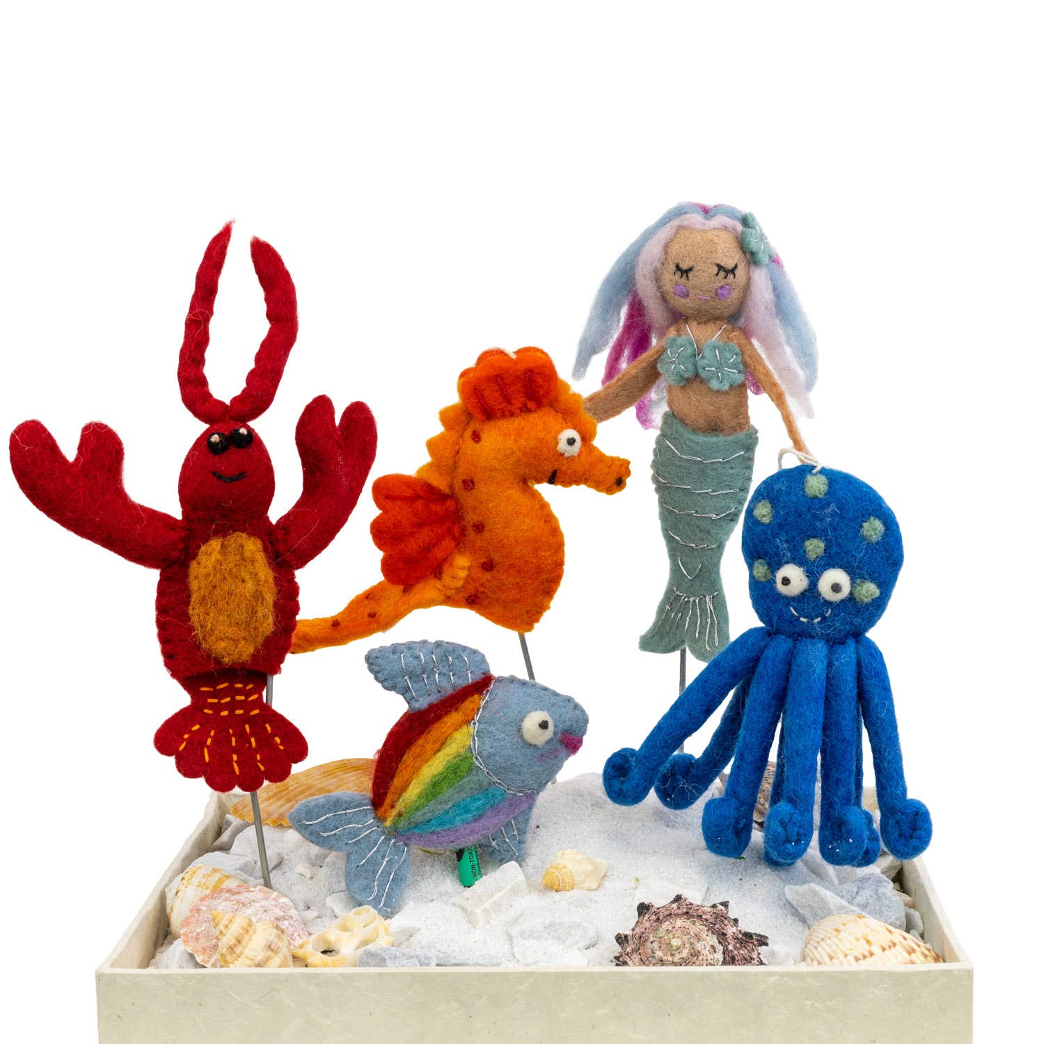 dZi Handmade – wholesale Fingerdocka - Barn och baby – Hummer Vild Ylle3