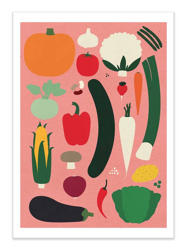 Art-Poster - Thanksgiving old pink - Rosi Feist for wholesale by Wall Editions