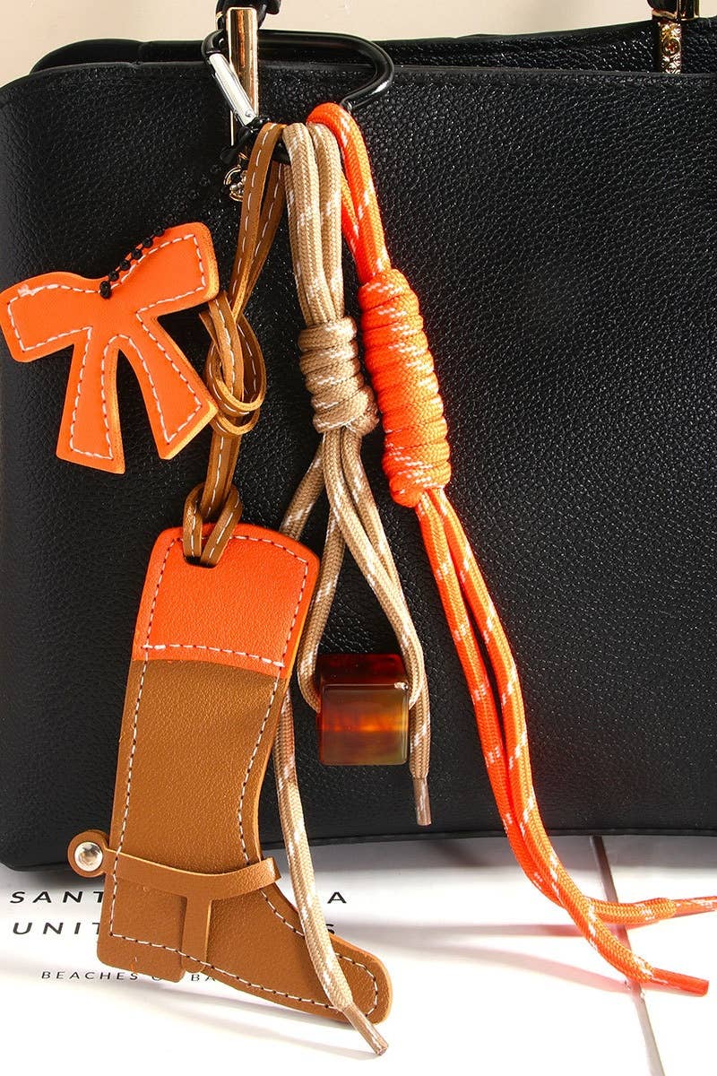 Leto Accessories - Wholesale Accessoire voor portemonnee/tas - Dames - Western Pony Boot Tasbedel - Kleurrijke Kralen Tas Accent2