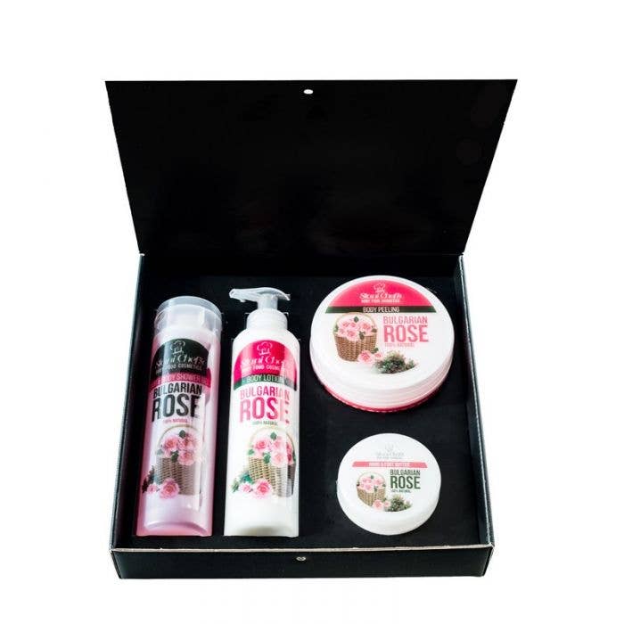 Set regalo Bath & Body - Bulgarian Rose, 4 pezzi per la vendita all'ingrosso da parte di Jonada LTD