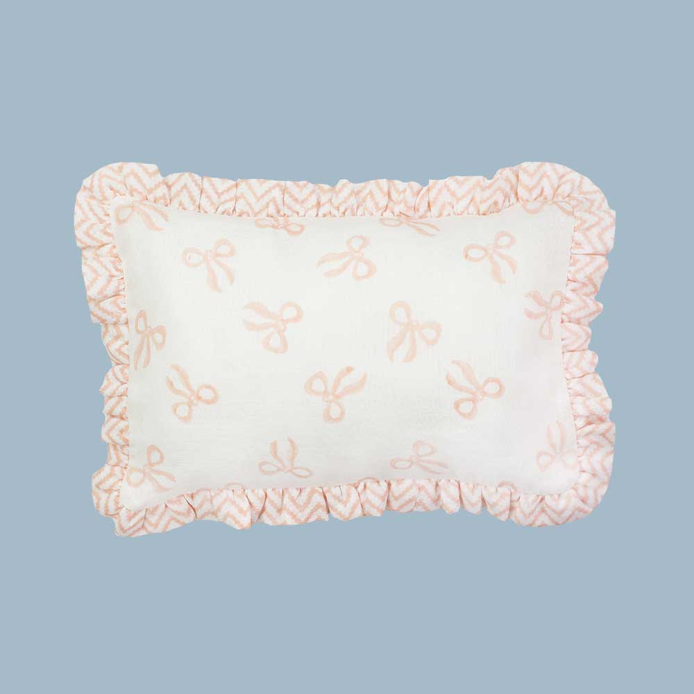 Willa and the Bear - Wholesale Pillow/Cushion - Kids & Baby - Muslin Ruffle Mini Pillow4