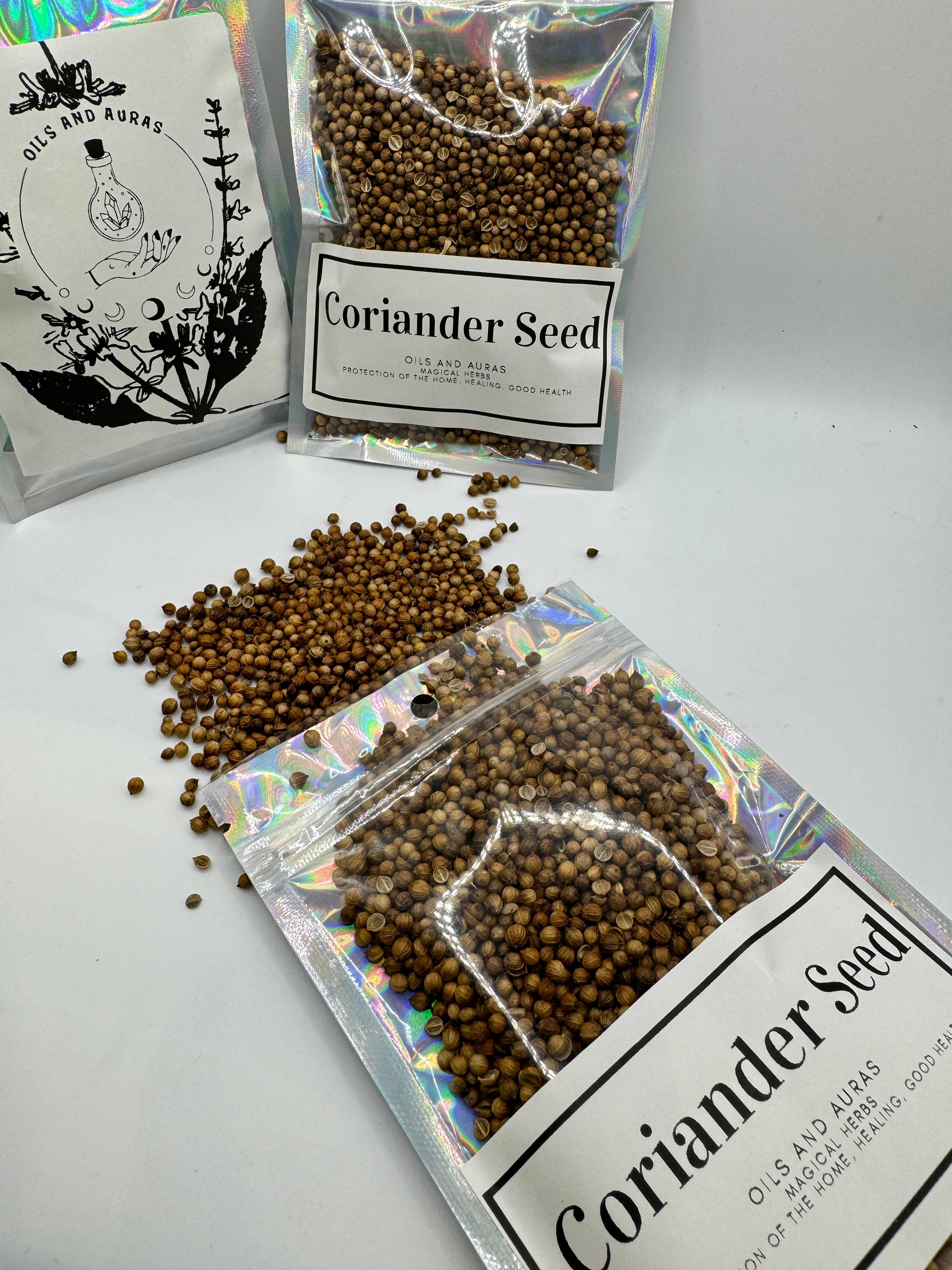 Oils and Auras - Wholesale Meditation Supplies - Coriander Seed Herb Pouch - Metaphysical Use1