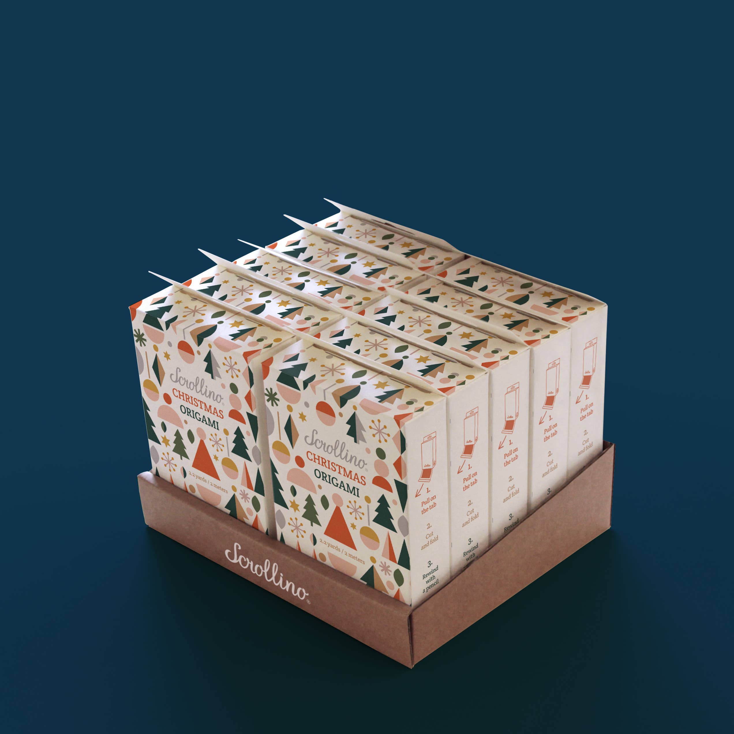 Scrollino - Wholesale DIY Craft Kit - Kids - Christmas Decor & Gift - Scrollino Christmas Origami5