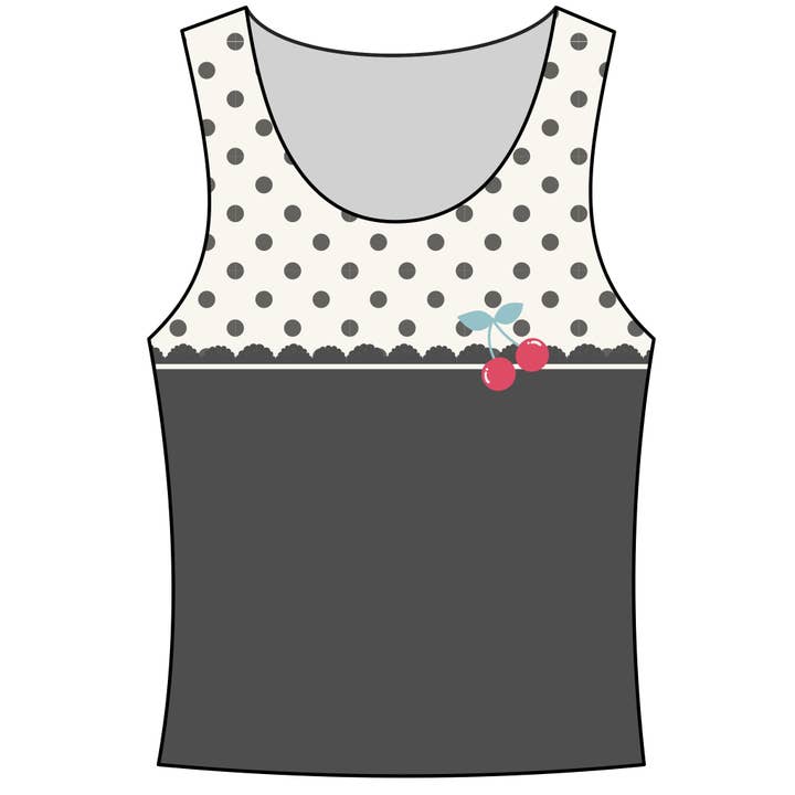 Camiseta sin mangas Cherry Bomb para venta al por mayor de Sugar Lulu