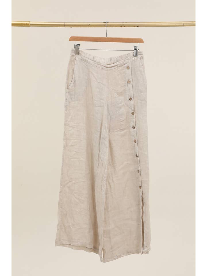 la maison des fibres naturelles – Engroshandel Bukser - Dame – Knapbukser med lige ben 9320 100%LIN27