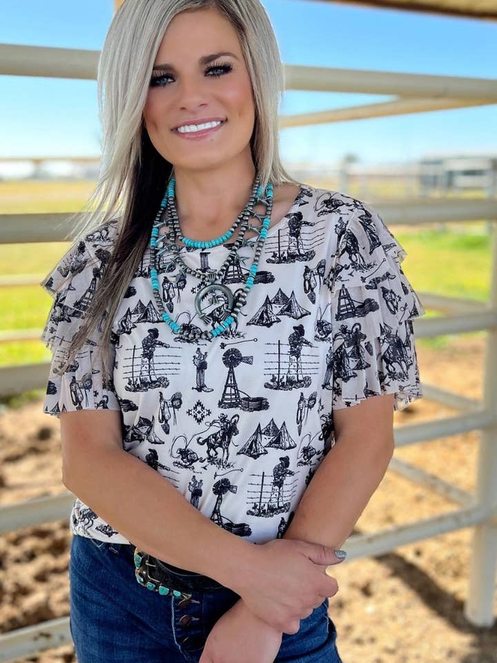 Sterling Kreek - Wholesale Blouse - Women's - God's Country Top