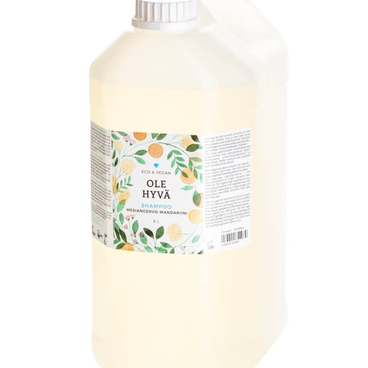 Ole Hyvä Metsä - Wholesale Hair Shampoo - Meadowsweet Tangerine Shampoo canister 5000ml0