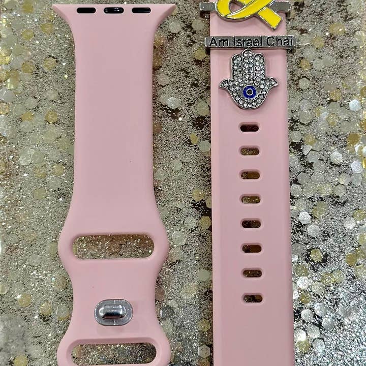 Koch La Ni Jewelry – wholesale Individual charm/pendant – Yellow Ribbon Charm Watch Band – #BringThemHomeNow10