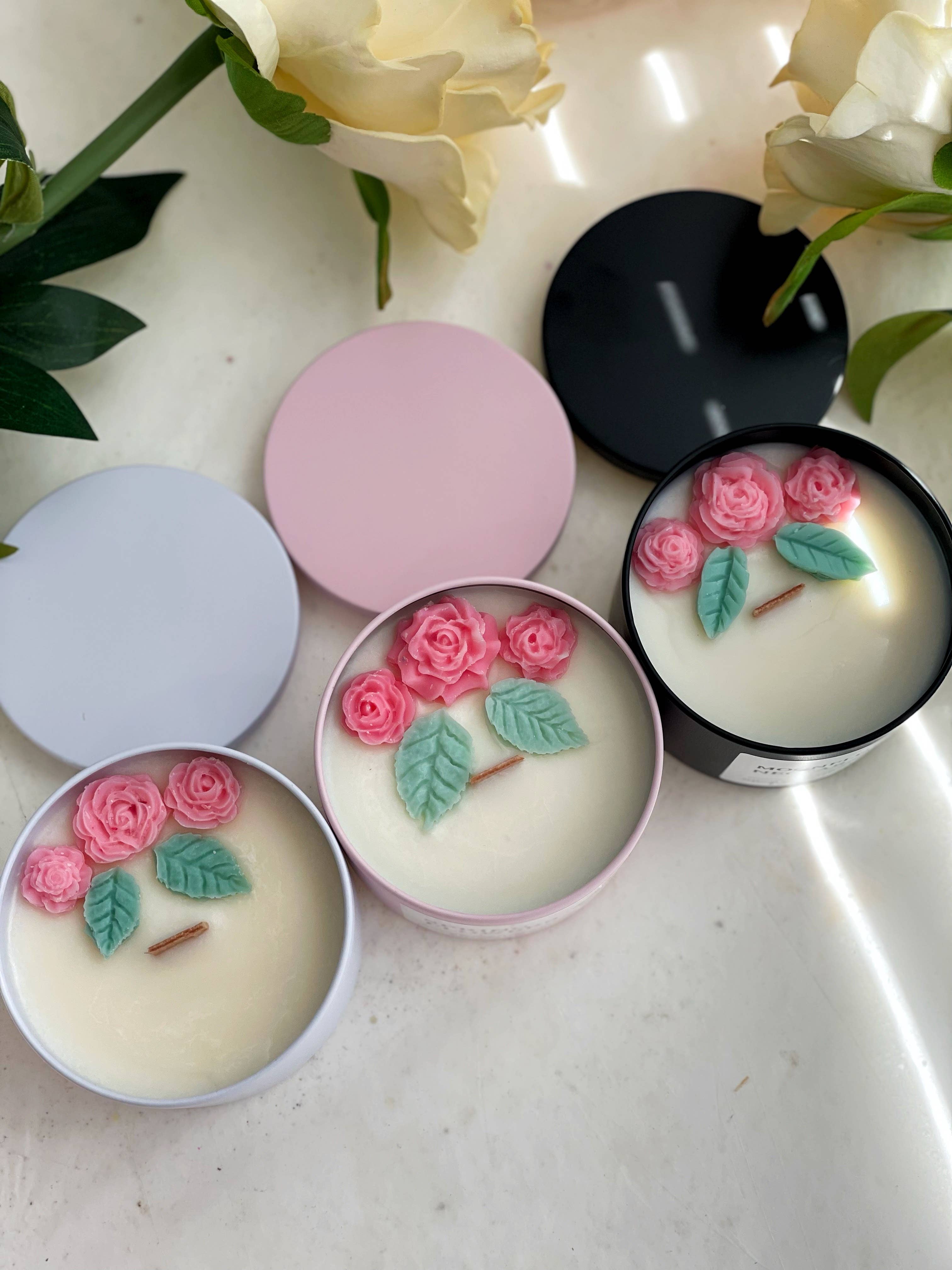 Akivodu Candles - Wholesale Travel Candles - Spring Flower Candle 8 oz - Multiple Scents0