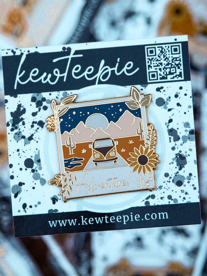 Adventure Polaroid Hard Enamel Pin for wholesale by Kewteepie