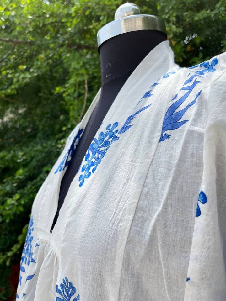 Bhawana Handicrafts - Wholesale Dress - Women's - Cotton Indian Block Print Long Wear Dress for Women5