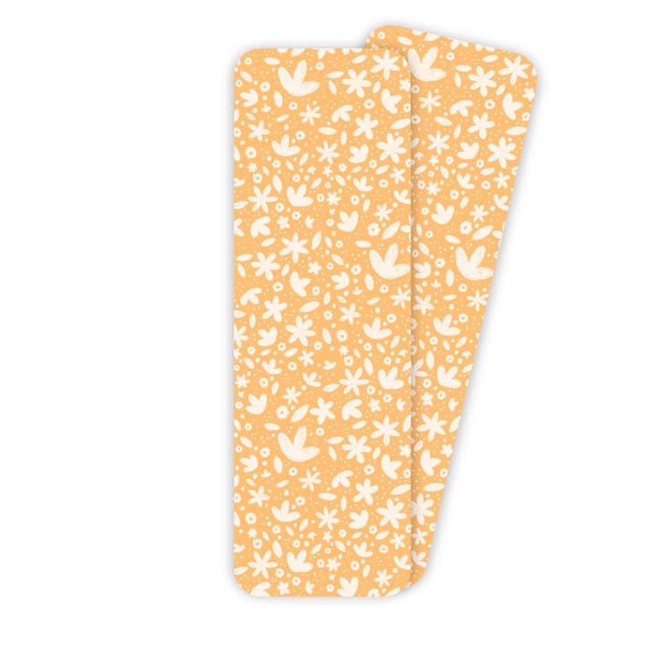 Orange Ditzy Florals Bookmark for wholesale by MangoIllustrated