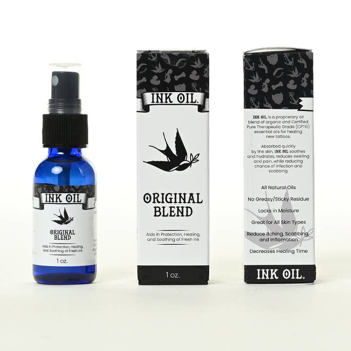 Ink Oil Tattoo Aftercare Body Oil Moisturizing Skin Care for wholesale by Ink Oil LLC