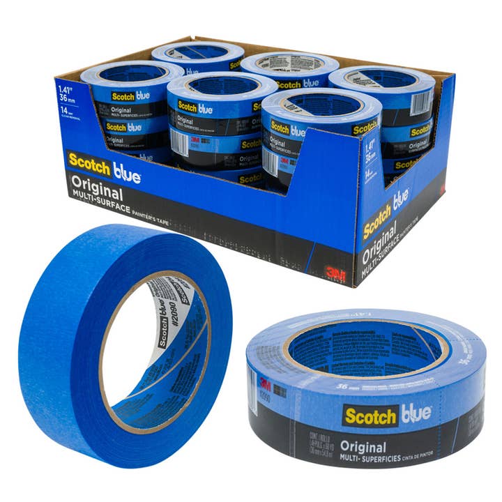 Deluxe Import Trading - Wholesale Tape - Scotch Painters Tape- 1.41''x60yd- Blue
