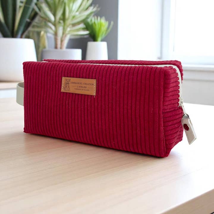 Nomadic kit S, "Corduroy" wine red for wholesale by Emmanuel Création