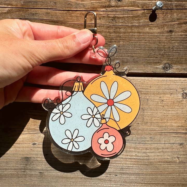 Baubles Acrylic Glitter Ornament for wholesale by My Sparkling Emporium