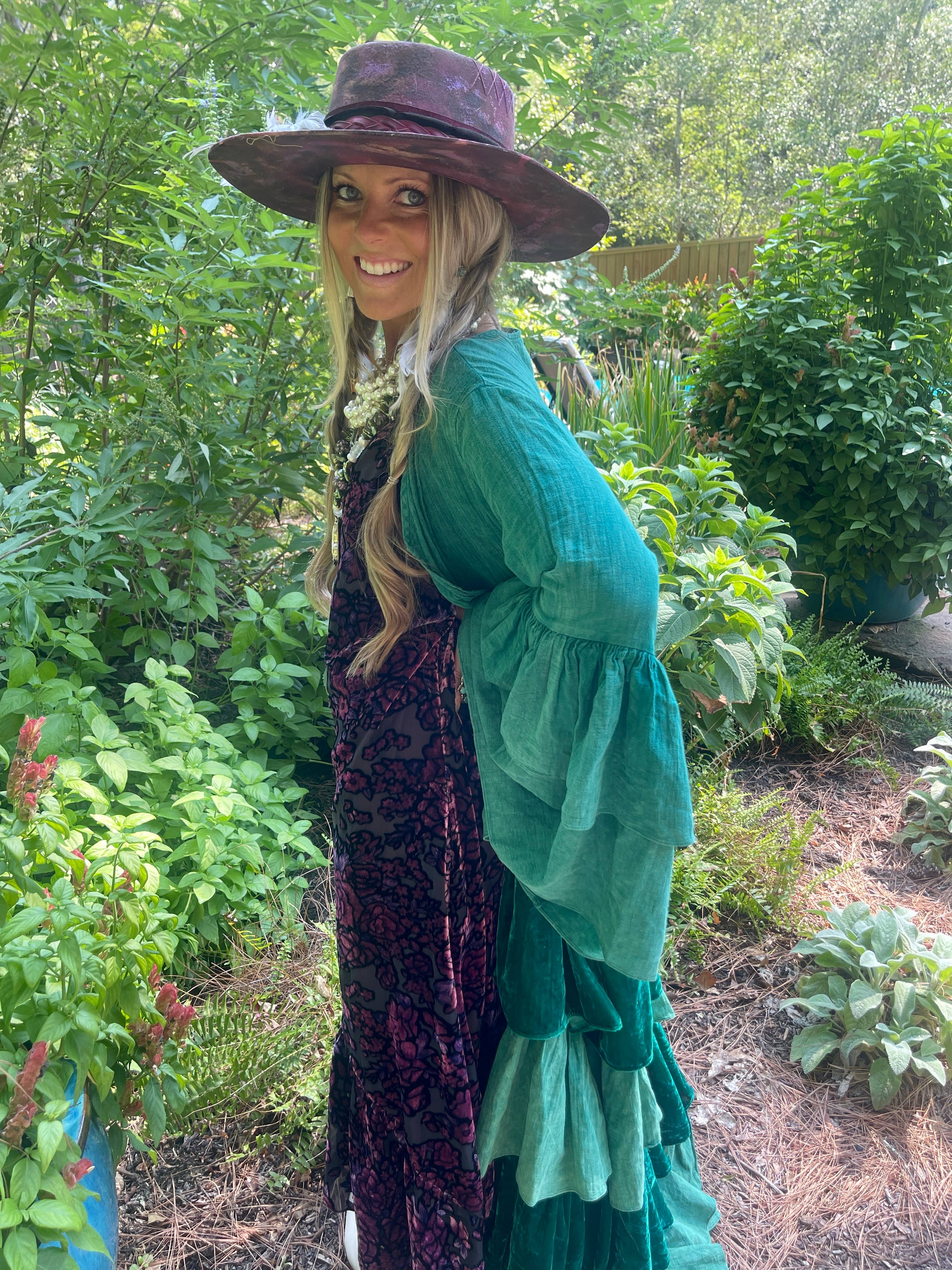 A Rare Bird Shop - Wholesale Dress - Women's - Magenta Burnout Velvet High Low Dress6