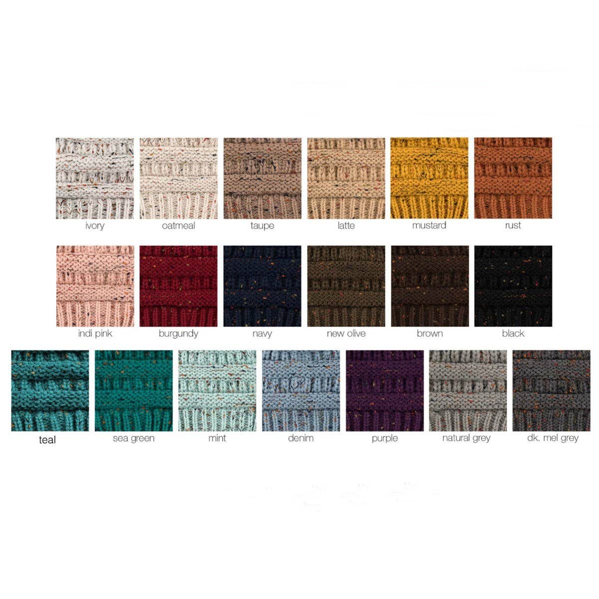 Truly Contagious - Vente Bonnet – femme - Bonnet CC Cozy Confetti Bun (MB-33)19