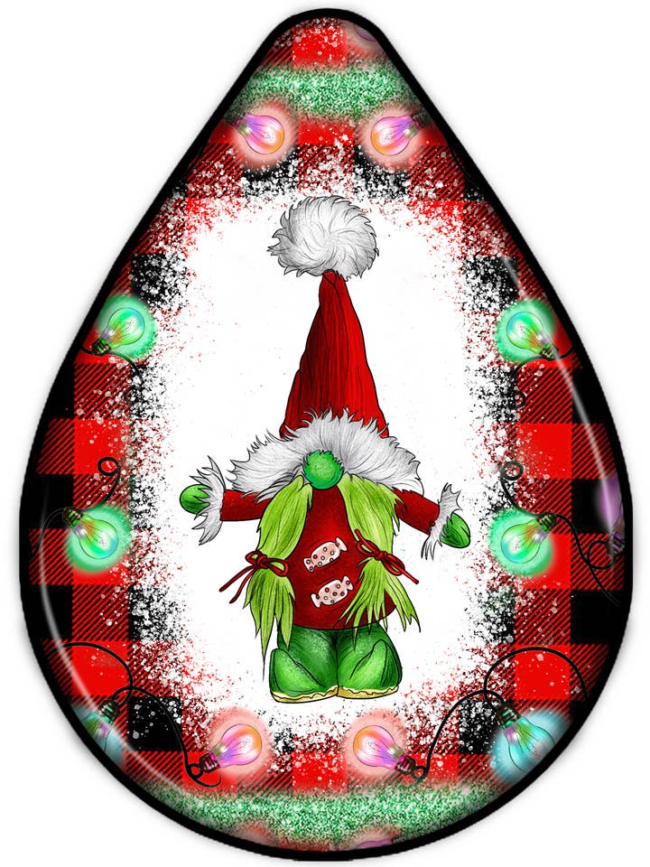 Grinch Gnome Christmas Earrings for wholesale by TAF Jewelry