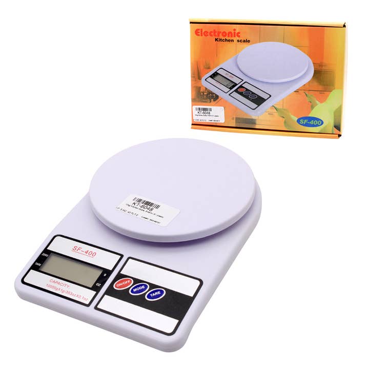 Balança de Cozinha 10 kg 9" x 6" Plástico por atacado de Deluxe Import Trading