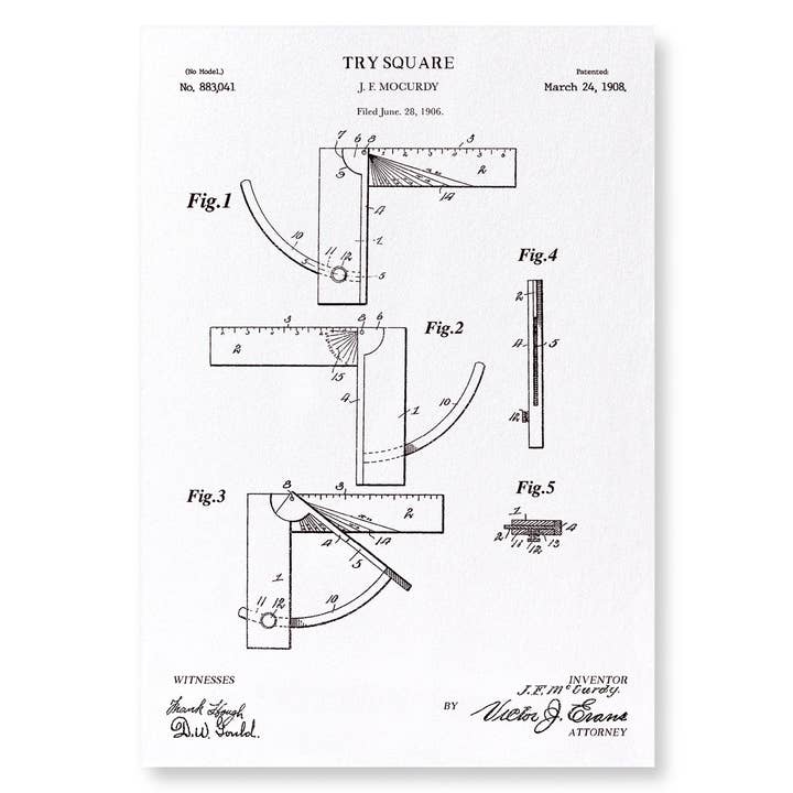 BREVETTO DI TRY SQUARE (1908): Stampa artistica per la vendita all'ingrosso da parte di Ezen Trade