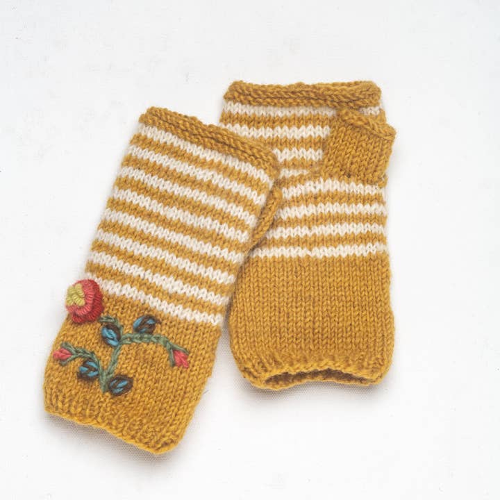 Oliven Uldhåndvarmer til kvinder for engroshandel hos Pine Sky Studio