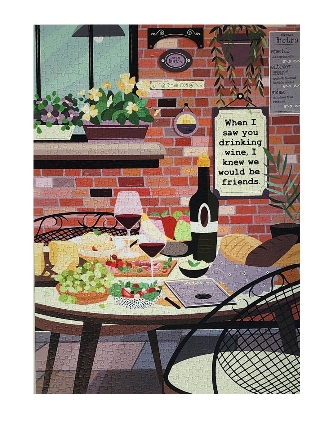 ellembee gift - Wholesale Puzzle - Adult - When I saw you drinking- 1000 piece soft touch Jigsaw Puzzle1