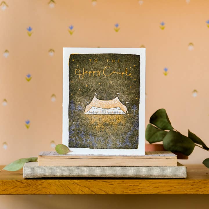 Homework Letterpress Studio - Wholesale Wedding Card - Wedding Tent | Letterpress Card1