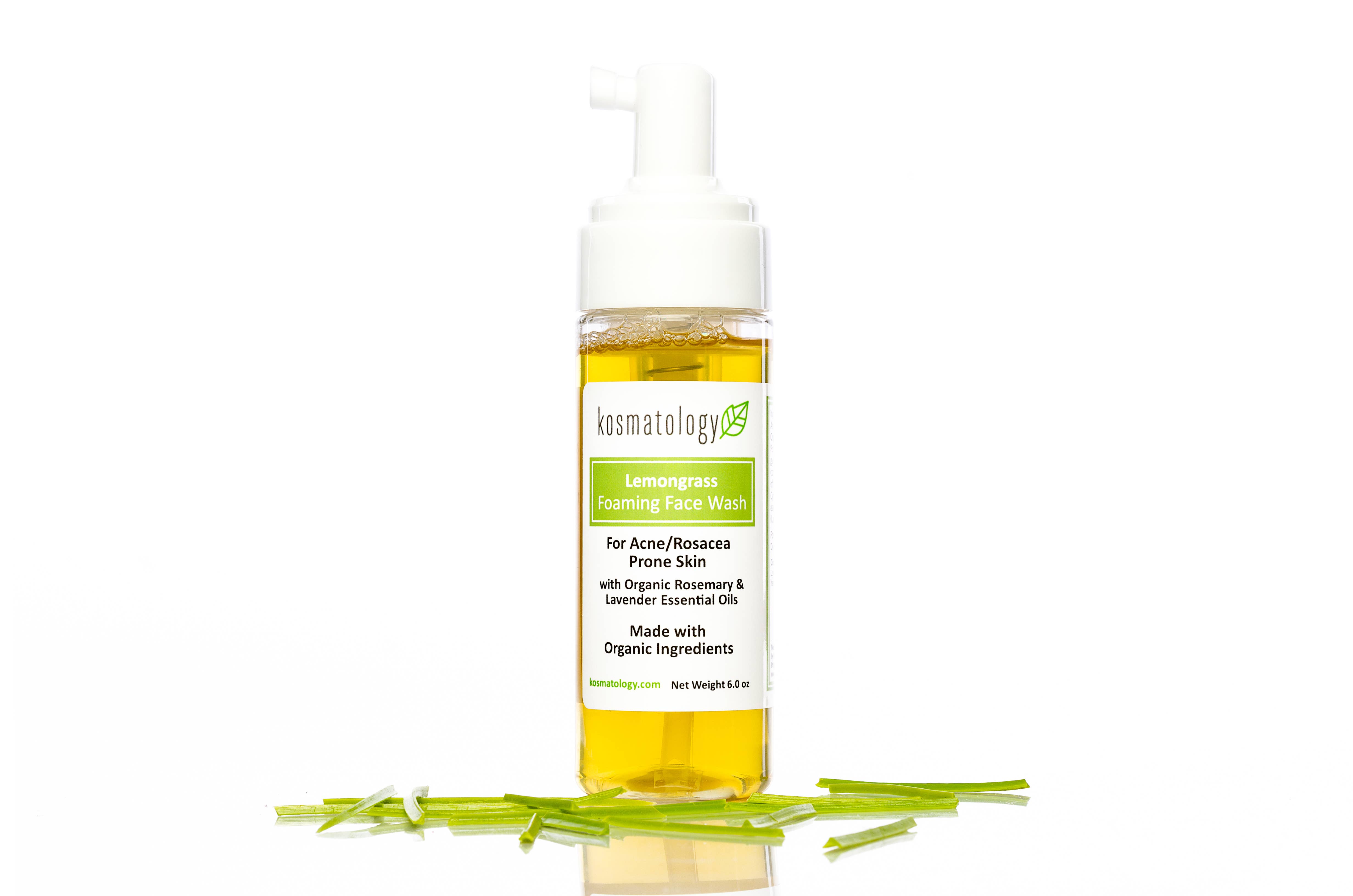Kosmatology - Wholesale Facial Cleanser - Lemongrass Foaming Facial Wash for Acne | Organic - 6 oz1