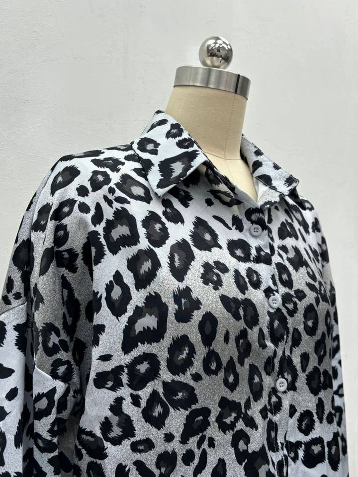 Jiawaknitart - Wholesale Lounge Set - Women's - Leopard Print Loose-Fit Lounge Set3