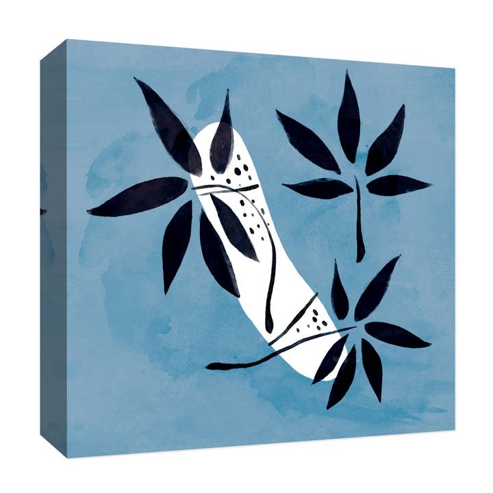 Bntense Décoration murale sur toile Bleu 22 x 22 po pour la vente par PTM Images