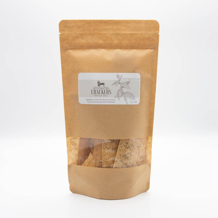 Nettle & Honey Crackers for wholesale by Frog Hollow Farmstead
